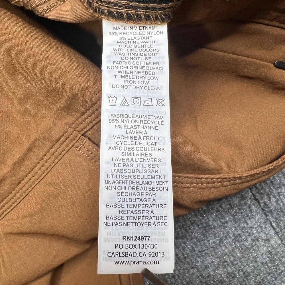 NWT PrAna Mens 42x30 Stretch Zion Slim Pant II Sepia Brown Cargo Hiking Pants‎